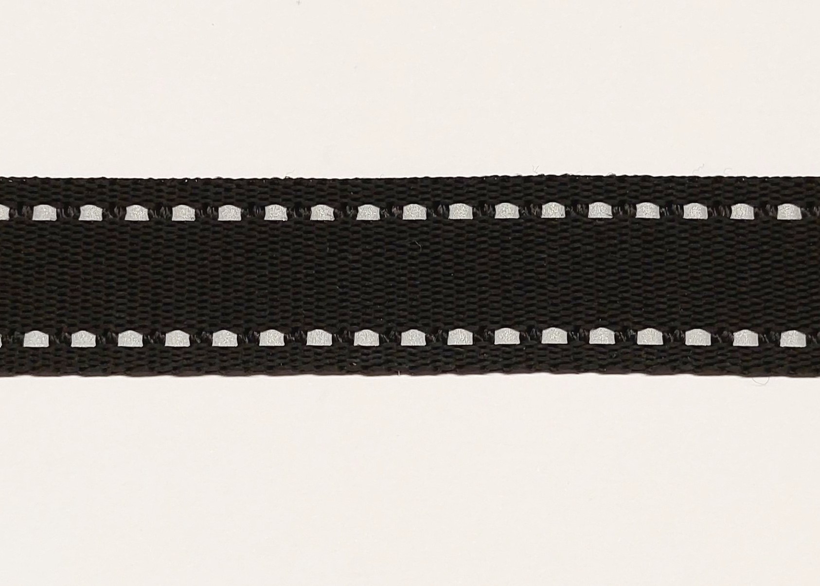 POP popruh černý se 2 reflexními proužky š. 25mm